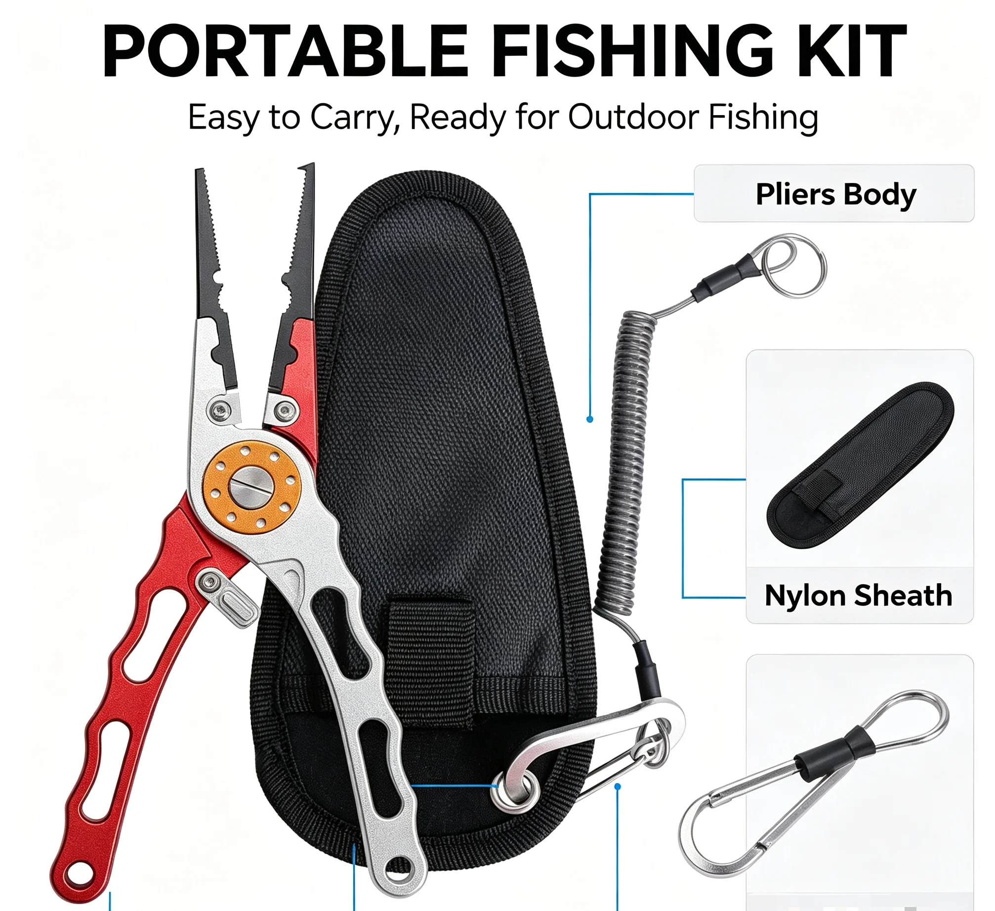 Aluminum Alloy Long Nose Fishi - Fishing Hook Remover ulasan dan harga