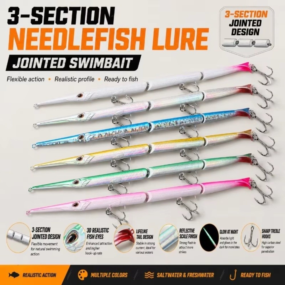 27cm Length Jointed Pencil Bai - Fishing Hook Treble ulasan dan harga