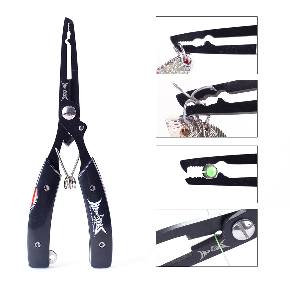 HERCULES Fishing Pliers with S - Fishing Hook Sharpener ulasan dan harga